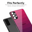 Wavy Pink Pattern Glass Case for Oppo F19 Online now