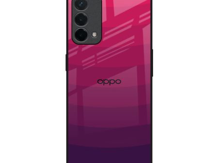 Wavy Pink Pattern Glass Case for Oppo F19 Online now