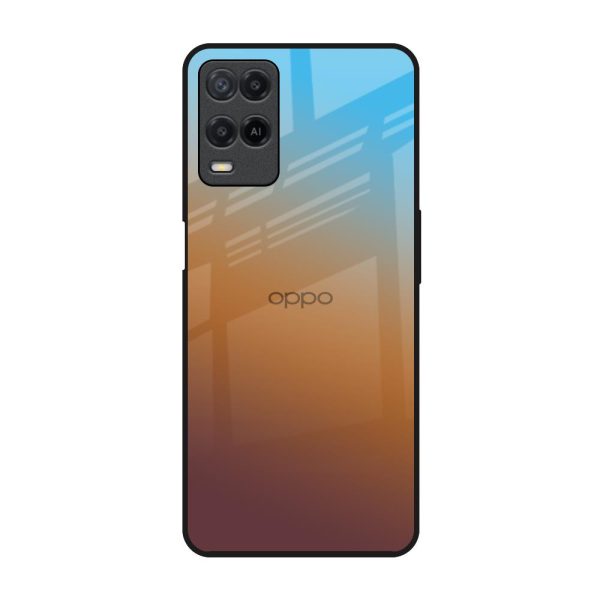 Rich Brown Glass Case for Oppo A54 Supply