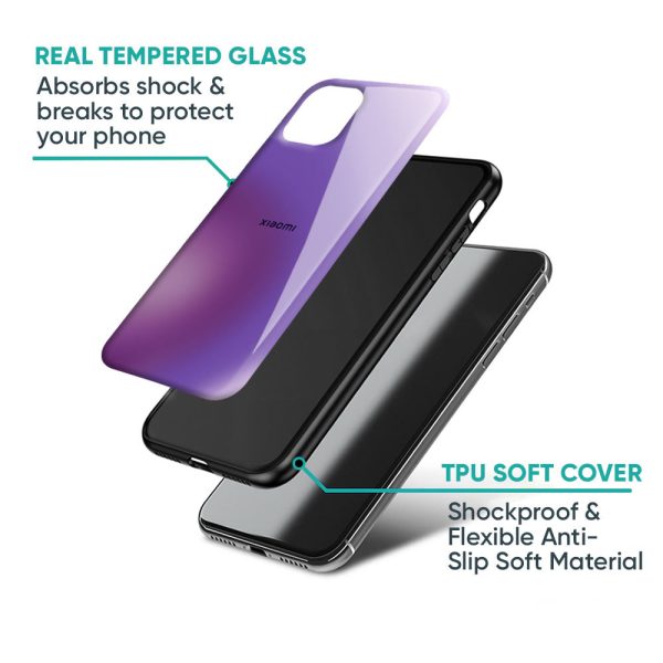 Ultraviolet Gradient Glass Case for Redmi Note 10 For Discount