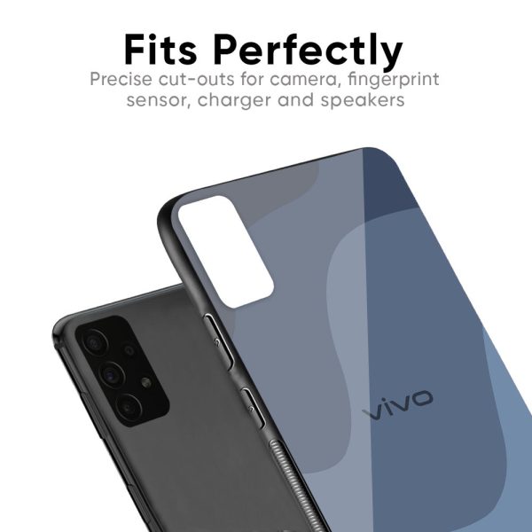 Navy Blue Ombre Glass Case for Vivo V17 Online now