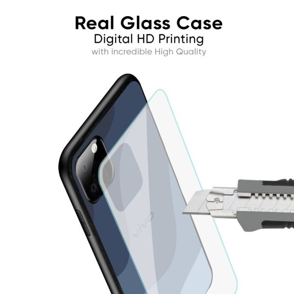 Navy Blue Ombre Glass Case for Vivo V17 Online now