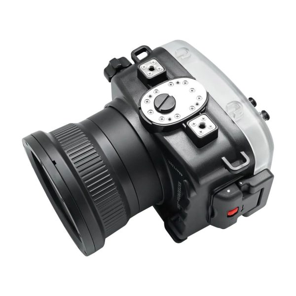 Sony A9 II 40M 130FT Underwater camera housing with Zoom ring for FE16-35 F4 ZA OSS included. Black Online now