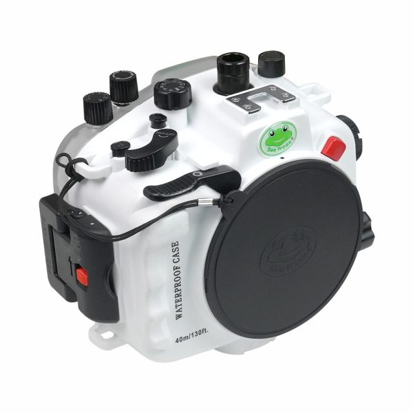 Sony A9 II 40M 130FT Underwater camera housing without port. White Fashion