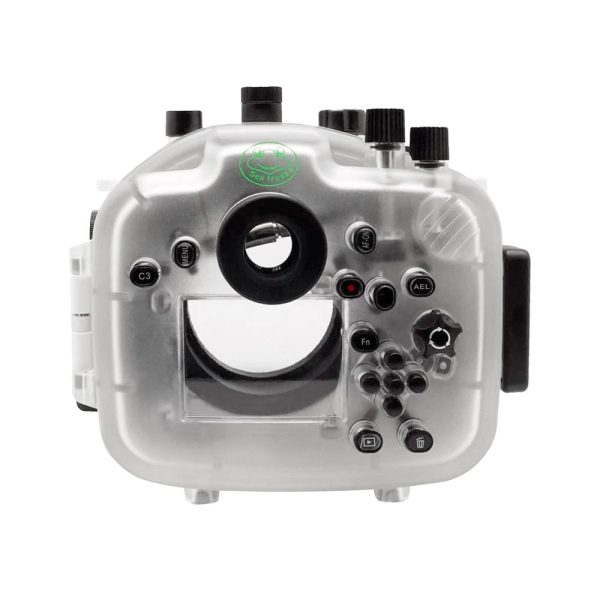 Sony A7R III V.3 Series SeaFrogs 40M 130FT Waterproof housing with Flat standard port with 67mm thread for Sony FE 28-70mm F3.5-5.6 OSS Lens (Manual zoom gear included) White Online Hot Sale