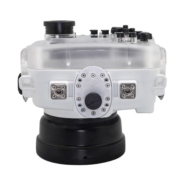 SeaFrogs 60M 195FT Waterproof housing for Sony A6xxx series Salted Line with Aluminium Pistol Grip (White)   GEN 3 Online now