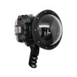 SeaFrogs 60M 195FT Waterproof housing for Sony A6xxx series Salted Line with Aluminium Pistol Grip & 6  Dry dome port (Black) - Surfing photography edition   GEN 3 Sale