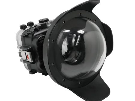 SeaFrogs 60M 195FT Waterproof housing for Sony A6xxx series Salted Line with 8  Dry dome port   GEN 3 on Sale