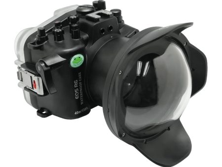 SeaFrogs 40m 130ft Underwater camera housing for Canon EOS R6 with 6  Dry Dome Port (RF 14-35mm f 4L) For Cheap