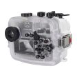 SeaFrogs 60M 195FT Waterproof housing for Sony A6xxx series Salted Line with Aluminium Pistol Grip (White)   GEN 3 Online now