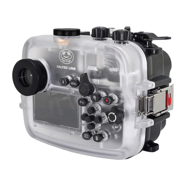 SeaFrogs 60M 195FT Waterproof housing for Sony A6xxx series Salted Line with 8  Dry dome port   GEN 3 on Sale