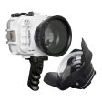 SeaFrogs UW housing for Sony A6xxx series Salted Line with Aluminium Pistol Grip & 6  Dry dome port (White)   GEN 3 Sale