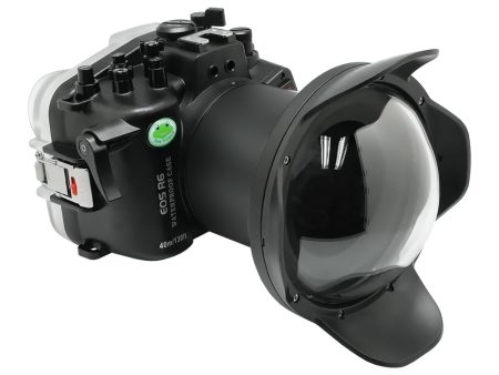 SeaFrogs 40m 130ft Underwater camera housing for Canon EOS R6 with 6  Dry Dome Port Hot on Sale