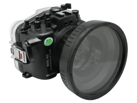 SeaFrogs 40m 130ft Underwater camera housing for Canon EOS R5 with 6  Short Flat Port (RF 14-35mm f 4L) Sale