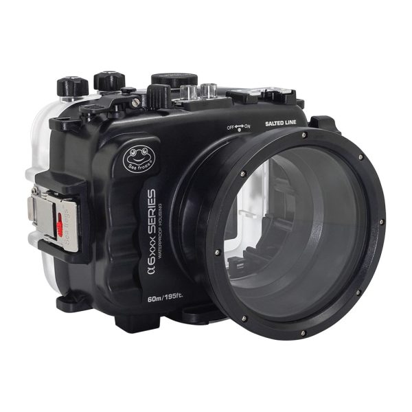 SeaFrogs 60M 195FT Waterproof housing for Sony A6xxx series Salted Line with 8  Dry dome port   GEN 3 on Sale